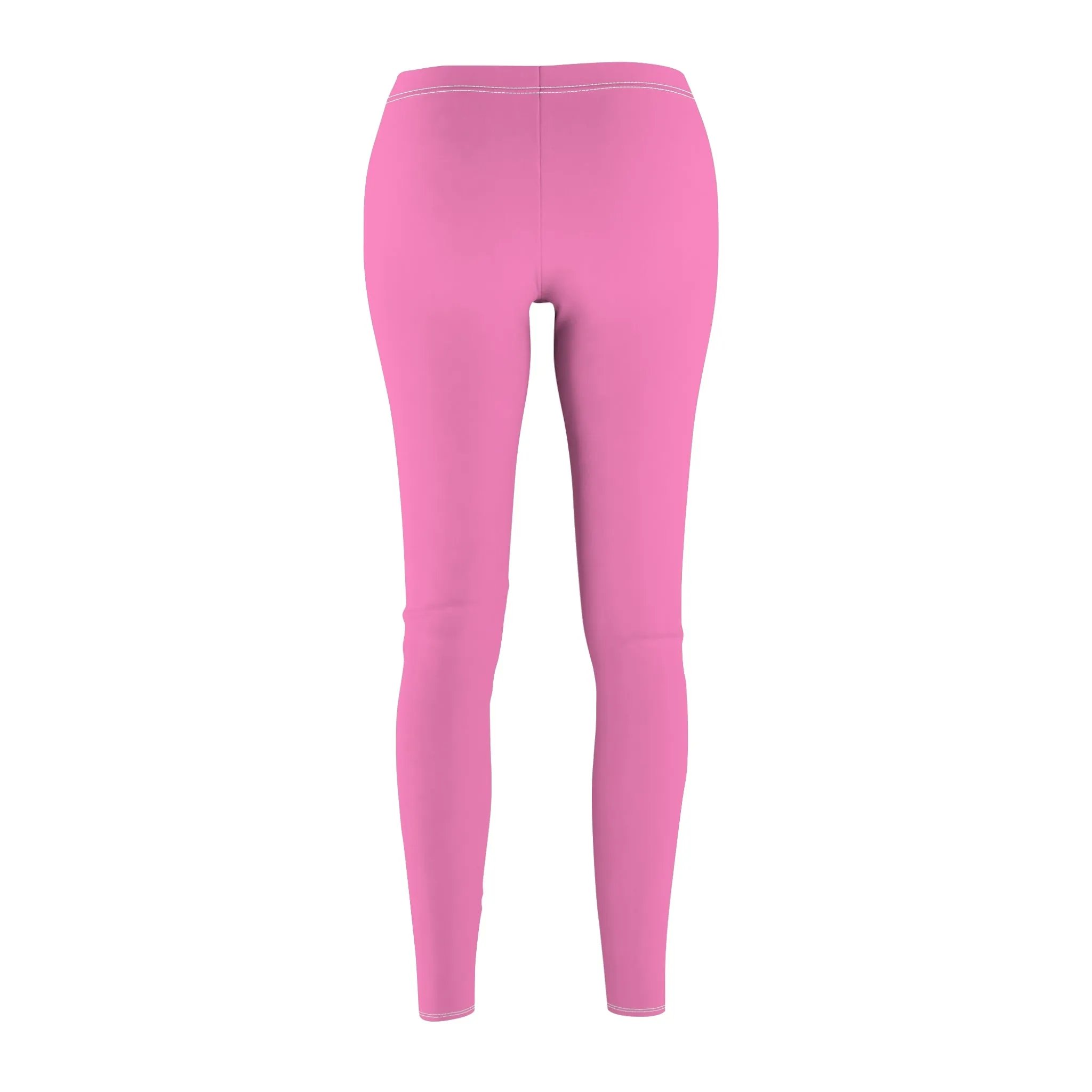 Rose Pink Casual Leggings
