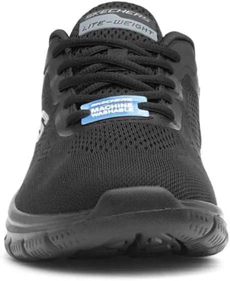 Skechers Track Broader Black Mens Trainers Shoes
