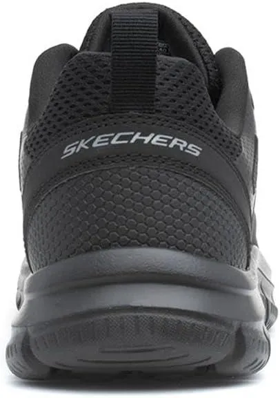 Skechers Track Broader Black Mens Trainers Shoes