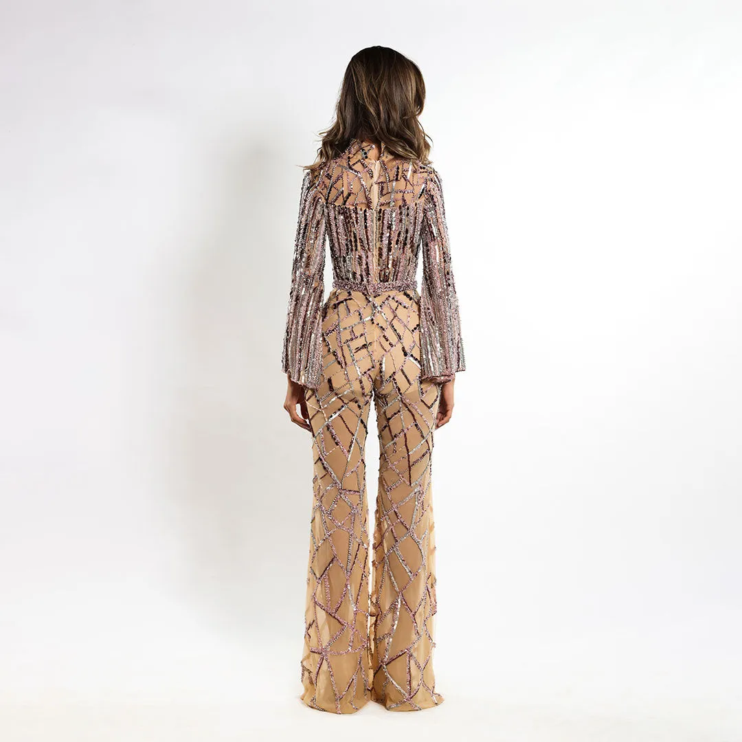 Starlit Elegance Jumpsuit Dress