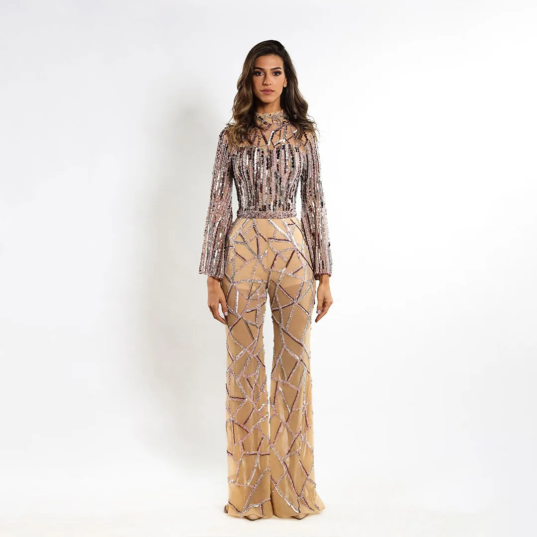 Starlit Elegance Jumpsuit Dress
