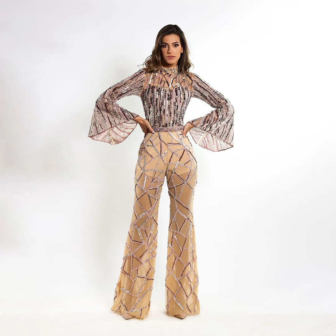 Starlit Elegance Jumpsuit Dress