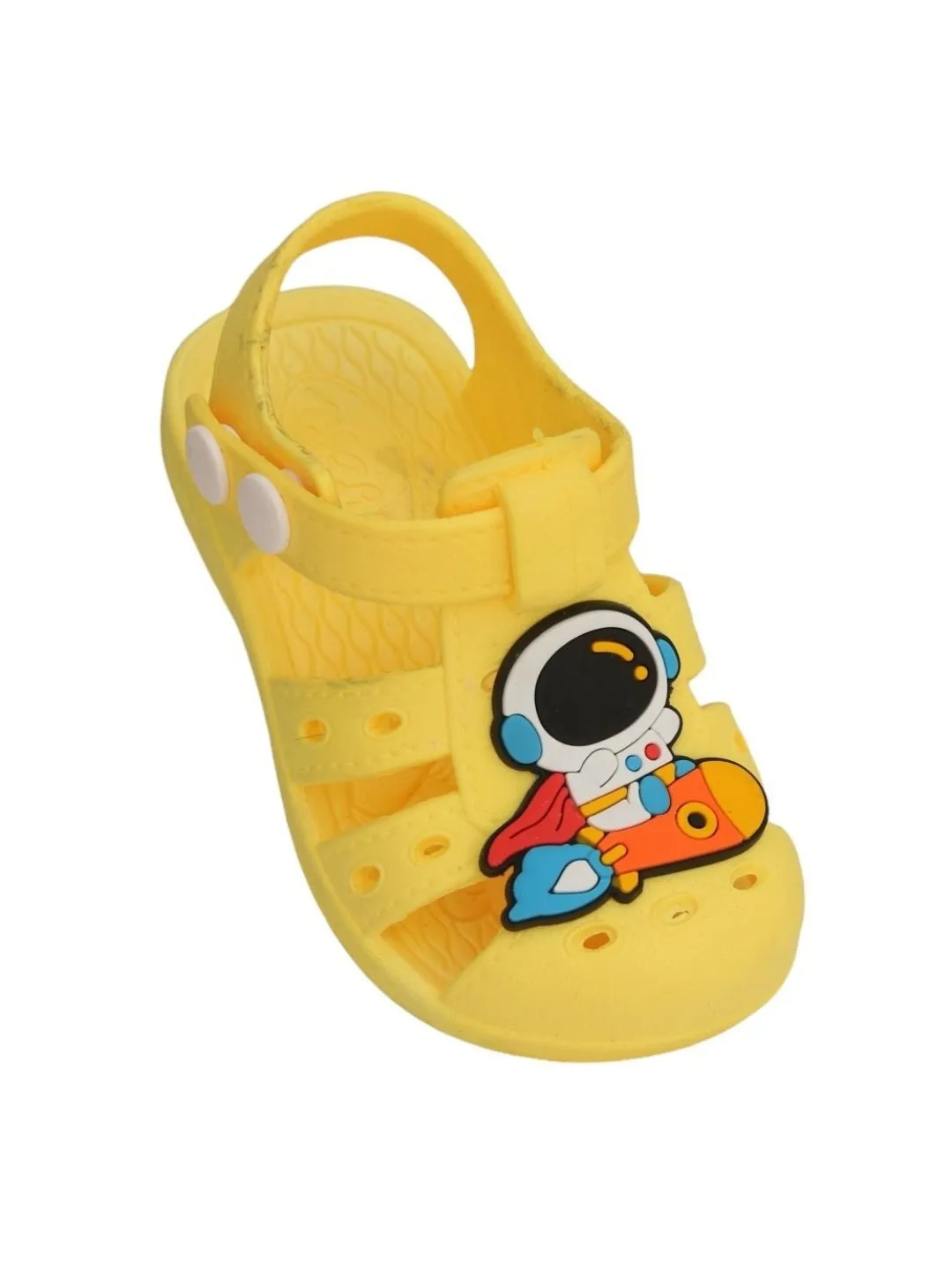 Sunny Space Explorer Sandals - Bright Yellow Astronaut-Themed for Boys