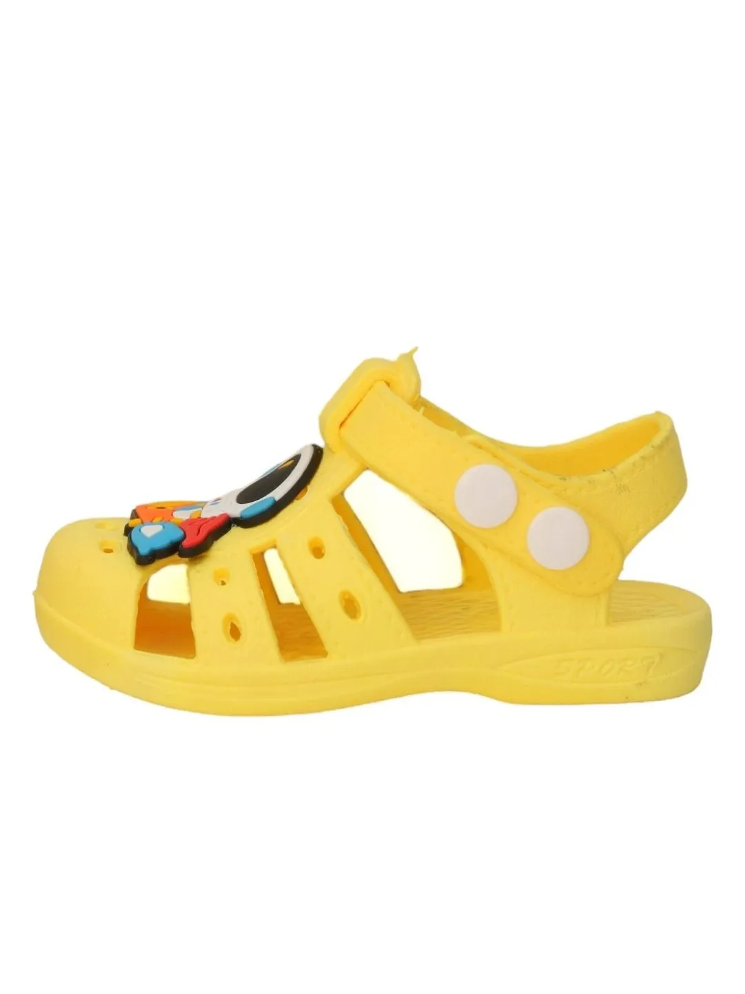 Sunny Space Explorer Sandals - Bright Yellow Astronaut-Themed for Boys