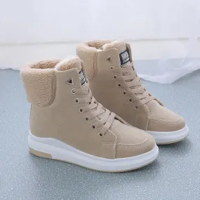 Warm Casual Flat Suede Ankle Boots for Women | Perfect for Everyday Wear