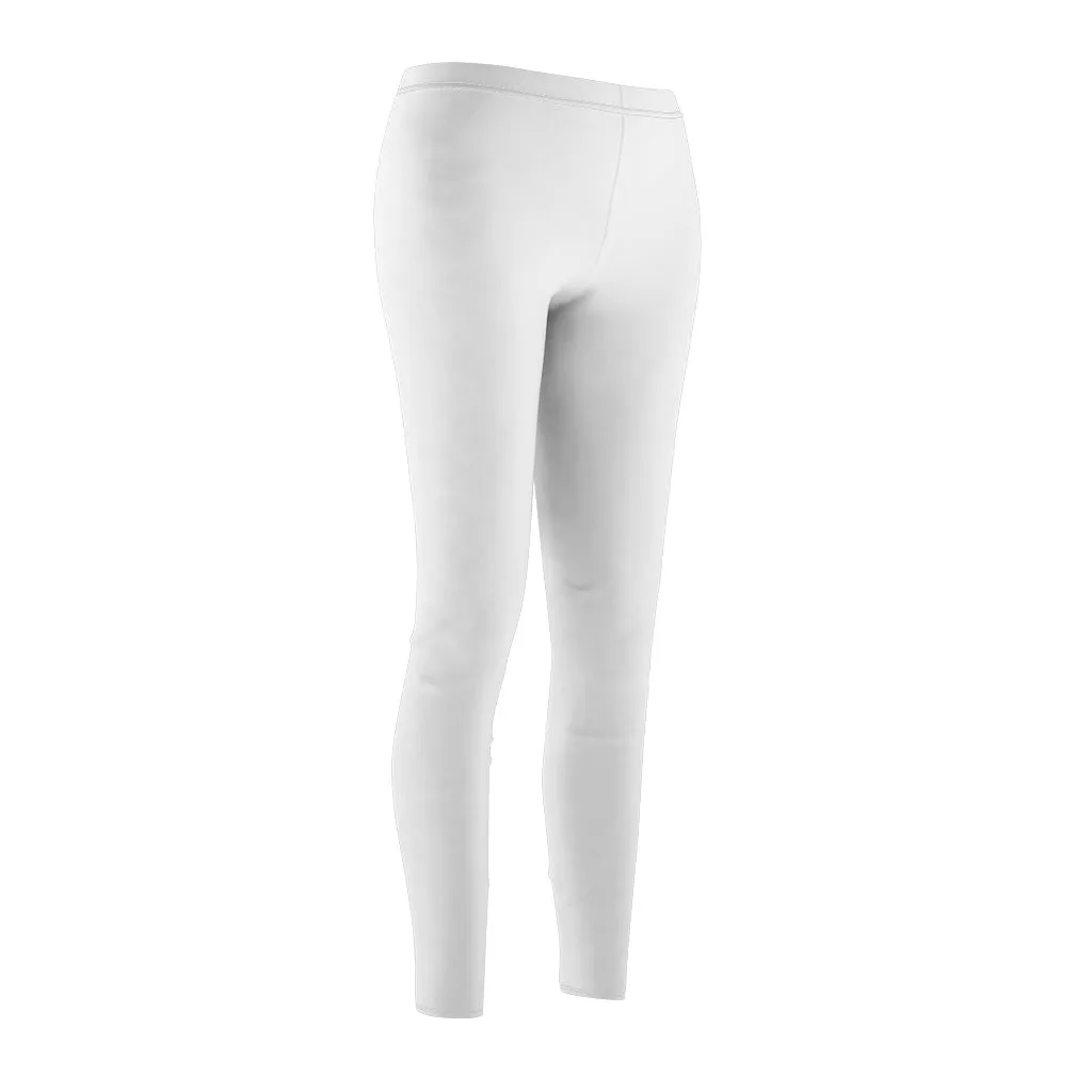 White Casual Leggings
