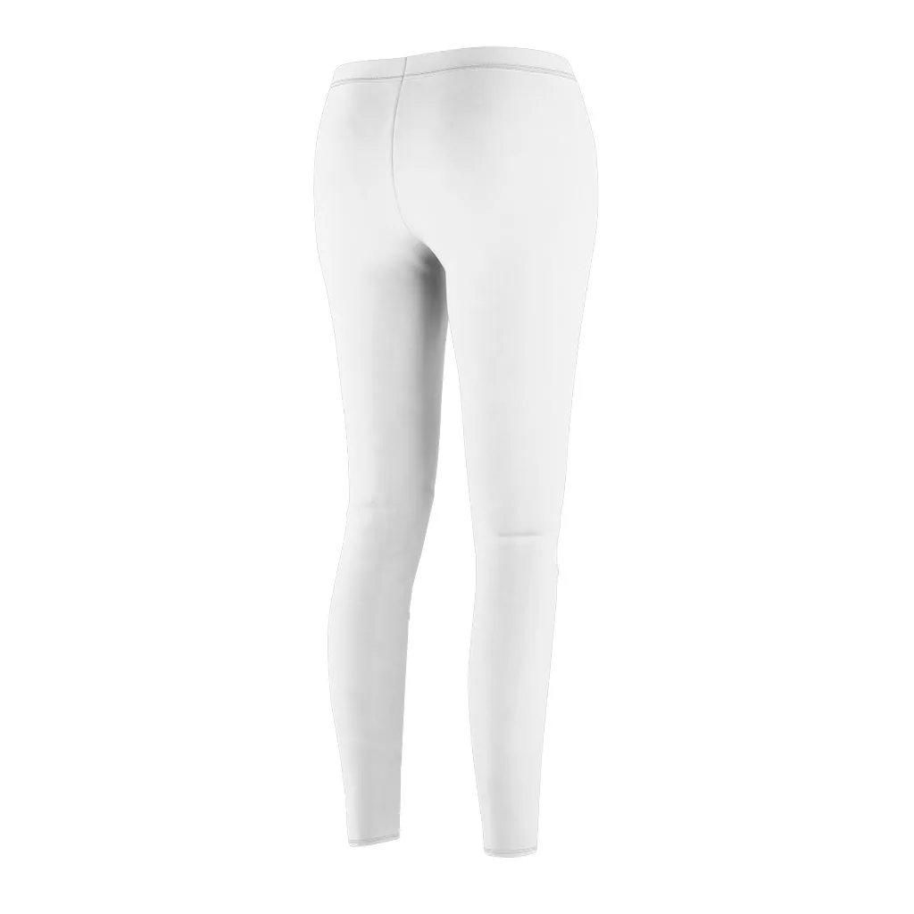 White Casual Leggings